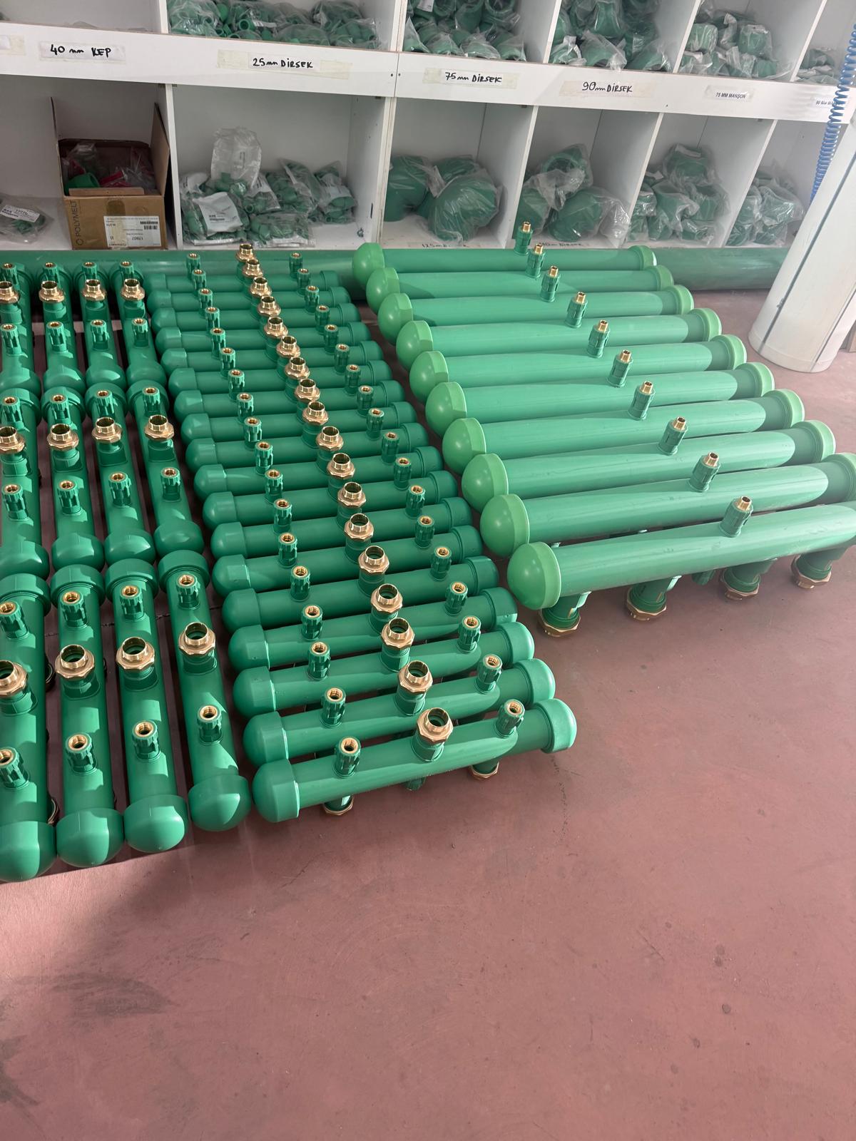 Hanedan Mekanik Toplu Konut ve Proje İçin Özel Üretim PP-R Kollektör Grupları