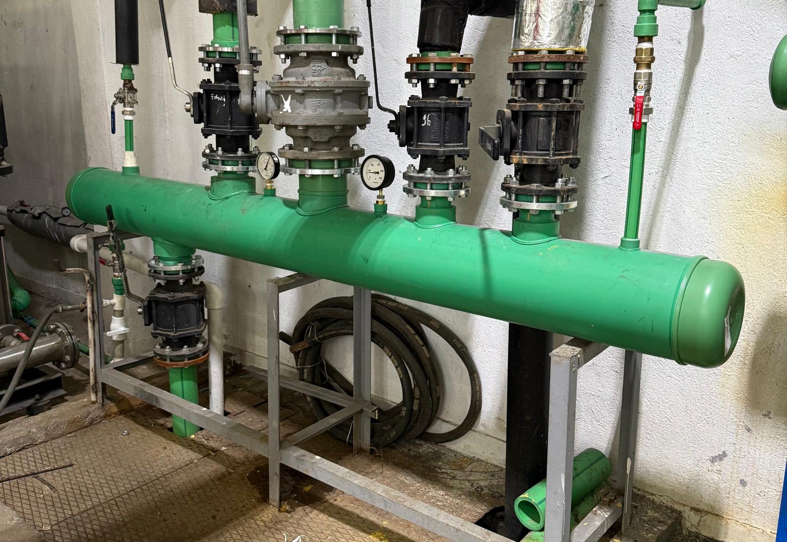 Mekanik Oda Tesisat Montajı - PP-R Kollektör, Pompa ve Ölçüm Cihazı Bağlantı Detayı