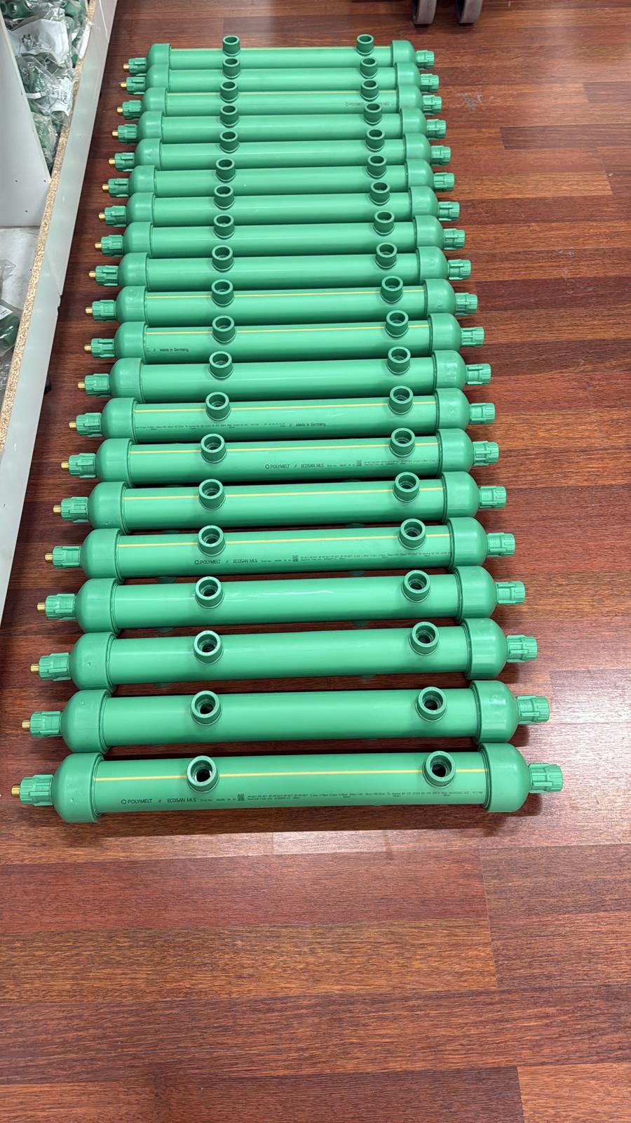 Polymelt PP-R Kollektör Seri Üretim - Projeler İçin Toptan ve Hazır Stok Yeşil Manifoldlar